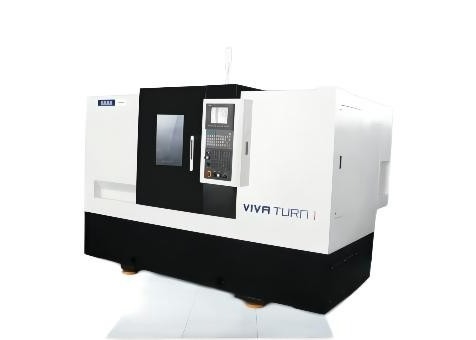O metal que trabalha a máquina inclinada T1/500 VIVA do torno do CNC da cama GERENCIE resistente