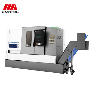 SMTCL CNC Torno de Alta Precisão Processamento de Pequenas Peças T5.1-100Q Metal Slant Bed CNC Torno
