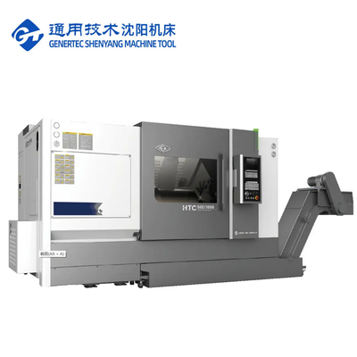 SMTCL Metal Slant Bed CNC Lathe HTC50E Fanuc Turning And Milling Center Máquina de torneamento CNC