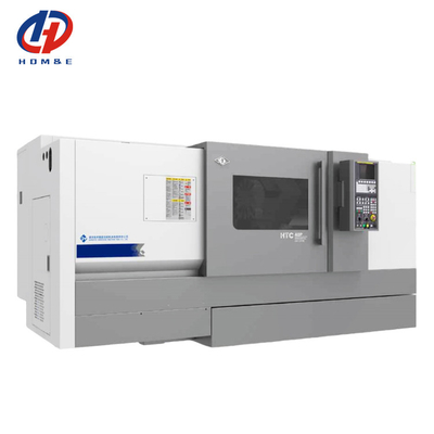 Torneio CNC grande HTC40P guia deslizante trilho Fanuc Torneio 12 Estação torre inclinada Cama Torneio CNC