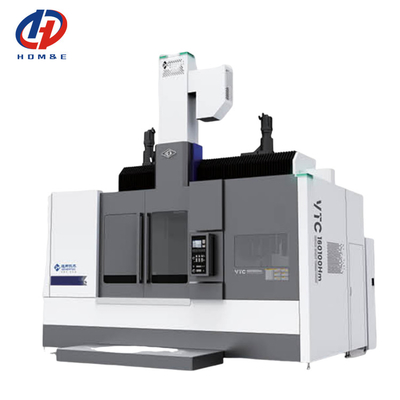 SMTCL Torno vertical CNC de trabalho pesado VTC125100Q/H Torno vertical CNC com trilho rígido