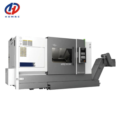 Máquina de torno CNC SMTCL HTC50B Sistema FANUC Horizontal 12 Estações Servo Turretos Inclinados Cama Torno CNC