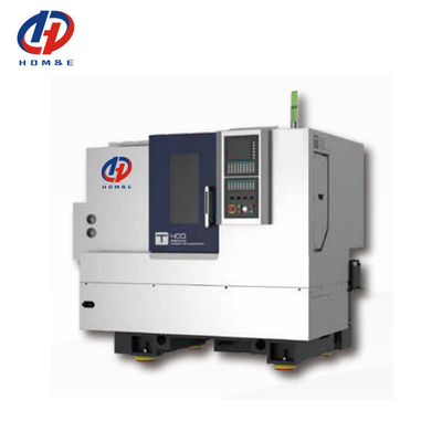Torno CNC econômico T300 GSK Controlador Programável Tailstock Hidráulico Leito Horizontal Inclinado Torno CNC
