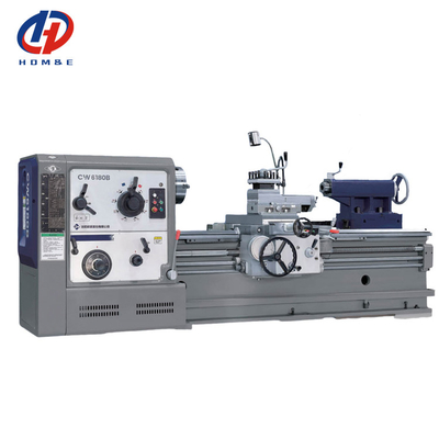 Torno universal CW6180B Alta rigidez 600 mm Largura do leito Motor de trabalho pesado Máquina de torneamento de tornos