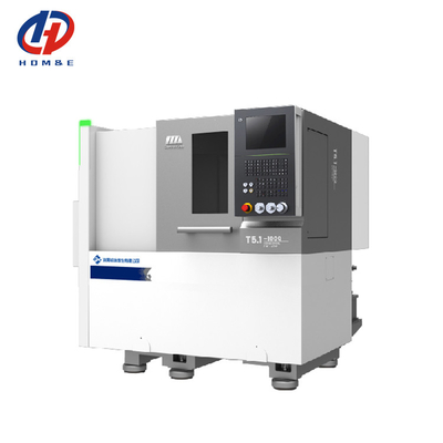 SMTCL CNC Lathe Pequenas Peças de Processamento de Tamanho T5.1-500Q Precision Metal CNC Slant Bed Lathe