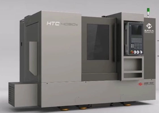 Grau inclinado horizontal HTC4050S da máquina 45 do torno do CNC da cama